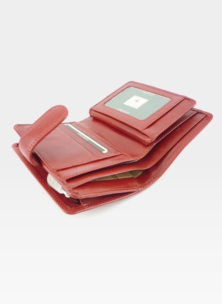 Naiste nahast rahakott Visconti MZ11 punane hind ja info | Naiste rahakotid | kaup24.ee