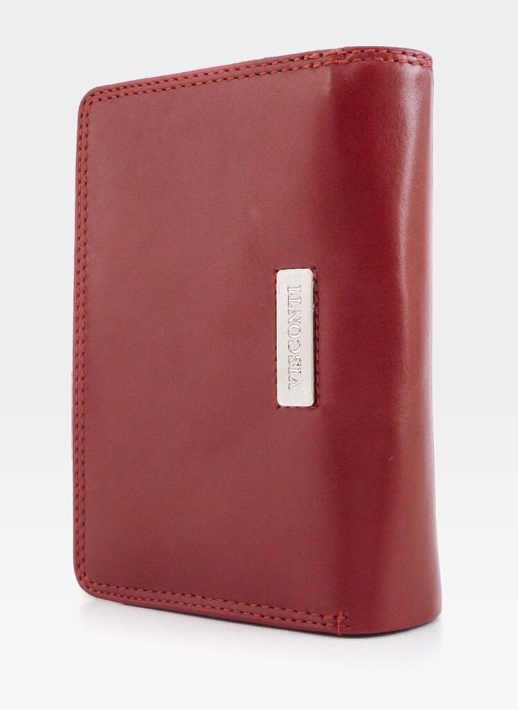 Naiste nahast rahakott Visconti MZ11 punane hind ja info | Naiste rahakotid | kaup24.ee