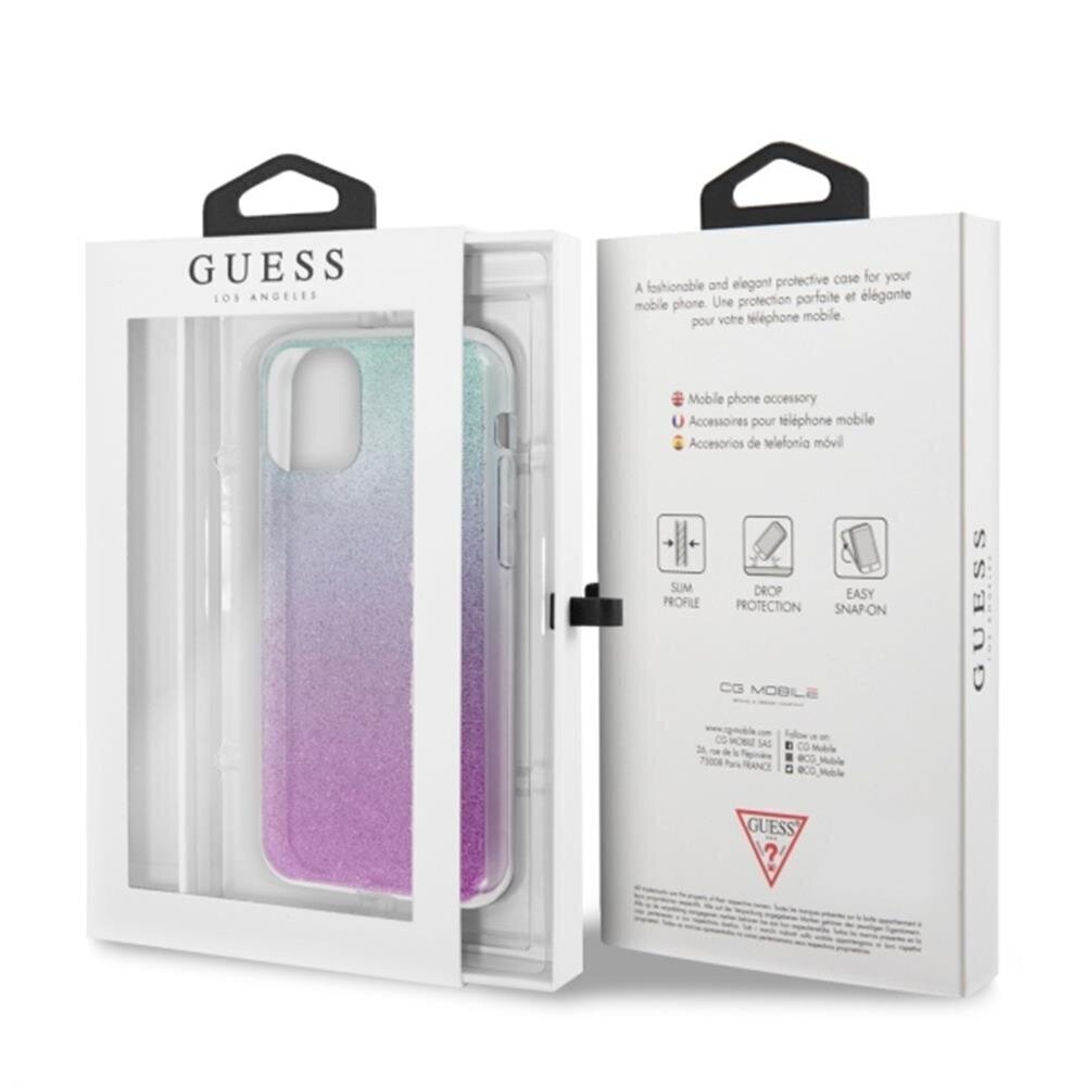 Guess GUHCN58PCUGLPBL, telefonile iPhone 11 Pro, roosa/sinine hind ja info | Telefoni kaaned, ümbrised | kaup24.ee