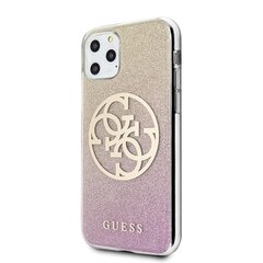 Guess iPhone 11 Pro GUHCN58PCUGLPGG gold-pink hard чехол Glitter Gradient 4G Logo цена и информация | Чехлы для телефонов | kaup24.ee