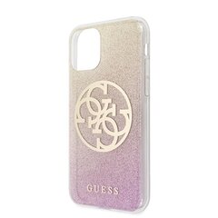 Guess iPhone 11 Pro GUHCN58PCUGLPGG gold-pink hard чехол Glitter Gradient 4G Logo цена и информация | Чехлы для телефонов | kaup24.ee