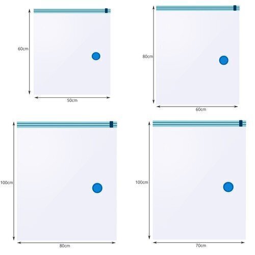 Vaakumkottide komplekt, 10 tk hind ja info | Riidepuud ja -kotid | kaup24.ee