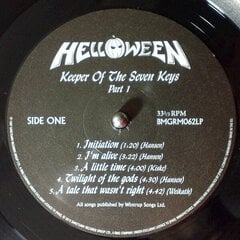 Helloween - Keeper Of The Seven Keys (Part I), LP, виниловая пластинка, 12" vinyl record цена и информация | Виниловые пластинки, CD, DVD | kaup24.ee