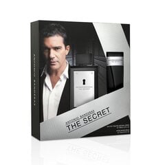 Komplekt Antonio Banderas The Secret: EDT meestele 100 ml + raseerimisjärgne palsam 75 ml hind ja info | Meeste parfüümid | kaup24.ee