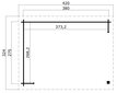 Katusealune Buffalo380 10,1 m² цена и информация | Kuurid ja aiamajad | kaup24.ee