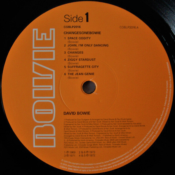 David Bowie - ChangesOneBowie, LP, vinüülplaat, 12" vinyl record hind ja info | Vinüülplaadid, CD, DVD | kaup24.ee