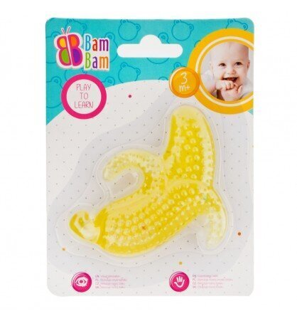 BamBam närimisrõngas Banaan цена и информация | Imikute mänguasjad | kaup24.ee