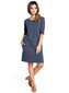Naiste kleit BE B033, sinine цена и информация | Kleidid | kaup24.ee