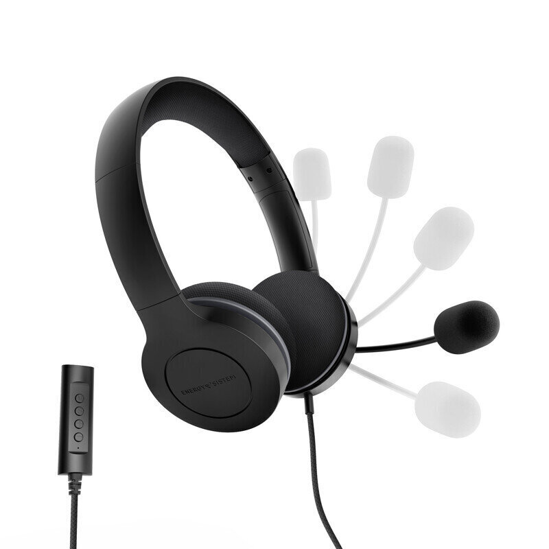 Energy Sistem Headset Office 3 Black hind ja info | Kõrvaklapid | kaup24.ee