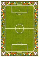 Детский ковер Hanse Home Soccer Pitch, зеленый, 120x170 см цена и информация | Ковры | kaup24.ee