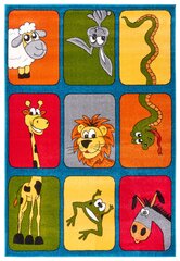 Hanse Home laste vaip Zoo Buddies, sinine, 120x170 cm hind ja info | Vaibad | kaup24.ee