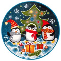 Hanse Kodu laste vaip Penguin Christmas, sinine, 133 cm hind ja info | Vaibad | kaup24.ee