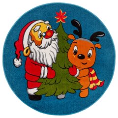 Hanse Home laste vaip Santa and Rudolph, sinine, 133 cm цена и информация | Ковры | kaup24.ee