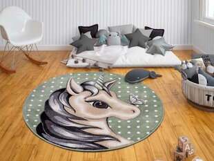 Детский ковер Hanse Home Cute Unicorn, зеленый, 133 см цена и информация | Коврики | kaup24.ee