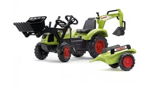Falk traktor Claas Arion koos käru ja laaduriga 2070Y hind ja info | Vabaõhumängud | kaup24.ee