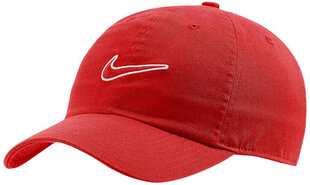 Бейсболка Nike U Nsw H86 Swoosh Wash Cap Red 943091 657 943091 657 цена и информация | Мужские шарфы, шапки, перчатки | kaup24.ee