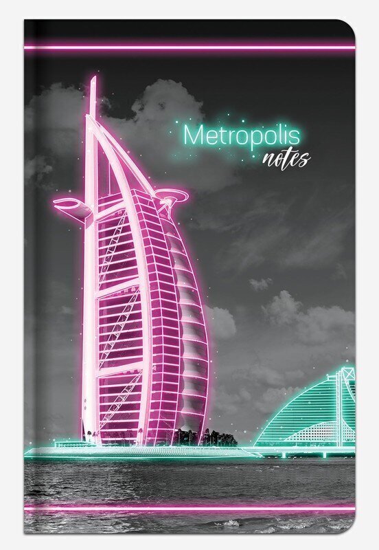 Vihik Metropolis, A6, 96 lk, 70 g, ruuduline hind ja info | Vihikud, märkmikud ja paberikaubad | kaup24.ee