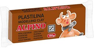 Plastiliin Alpino, 150g, pruun hind ja info | Kunstitarbed, voolimise tarvikud | kaup24.ee