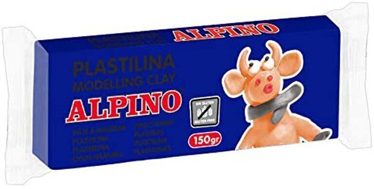 Plastiliin Alpino, 150g, sinine hind ja info | Kunstitarbed, voolimise tarvikud | kaup24.ee