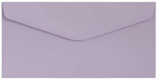Ümbrikud DL Gladki, 130 g, 10 tk., lavendel цена и информация | Конверты, открытки | kaup24.ee