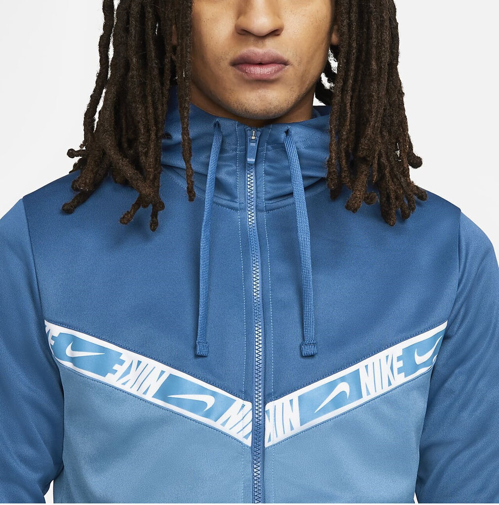 Nike Džemprid Nsw Repeat Pk Fz Hoodie Blue DM4672 407 DM4672 407/S цена и информация | Meeste pusad | kaup24.ee