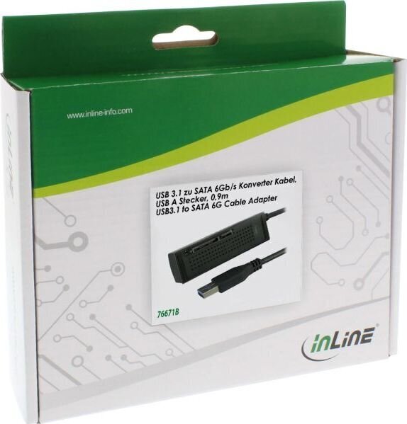 InLine 76671B цена и информация | USB jagajad, adapterid | kaup24.ee