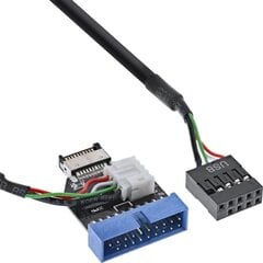 InLine 33446A цена и информация | Адаптеры и USB-hub | kaup24.ee