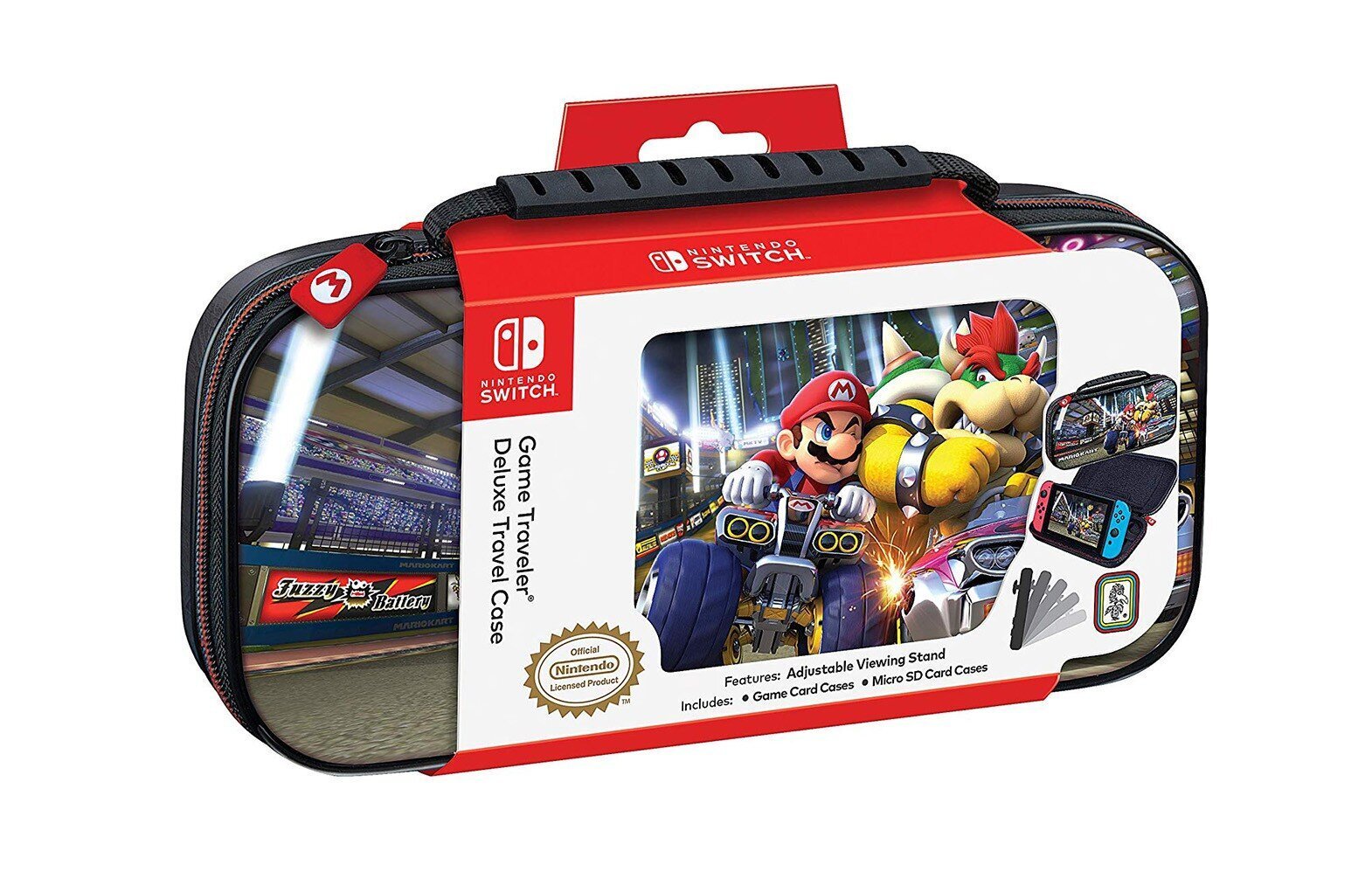 Game Traveler Deluxe Travel Case Mario Bowser hind ja info | Mängukonsoolide lisatarvikud | kaup24.ee