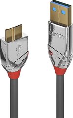 CABLE USB3.2 A TO MICRO-B 0.5M/CROMO 36656 LINDY hind ja info | Mobiiltelefonide kaablid | kaup24.ee