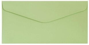 Конверты DL Gladki 130 g 10 шт светло-зеленые цена и информация | Конверты, открытки | kaup24.ee