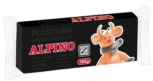 Plastiliin Alpino, 150g, must hind ja info | Kunstitarbed, voolimise tarvikud | kaup24.ee