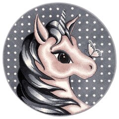 Детский коврик Hanse Home Cute Unicorn, светло-серый, 133 см цена и информация | Ковры | kaup24.ee