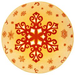 Hanse Home laste vaip Christmas Snowflake, kollane, 133 cm hind ja info | Vaibad | kaup24.ee