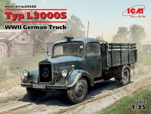 Сборная модель ICM 35420 Typ L3000S, WWII German Truck 1/35 цена и информация | Склеиваемые модели | kaup24.ee