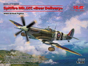 Kokkupandav mudel ICM 48060 Spitfire Mk.IXC "Beer Delivery", WWII British Fighter 1/48 hind ja info | Liimitavad mudelid | kaup24.ee