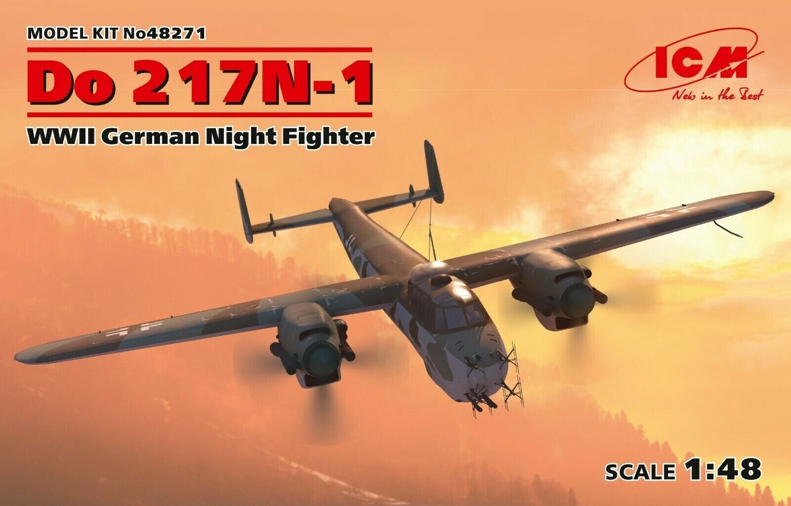 Kokkupandav mudel ICM 48271 Do 217N-1, WWII German Night Fighter 1/48 цена и информация | Liimitavad mudelid | kaup24.ee