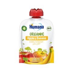 Õuna-banaanipüree Humana Bio, 90 g x 10 цена и информация | Пюре | kaup24.ee