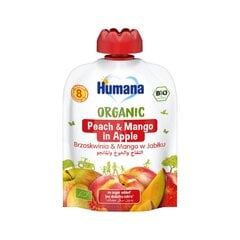 Пюре Humana Bio яблочное с персиком и манго 90г x10 цена и информация | Пюре | kaup24.ee