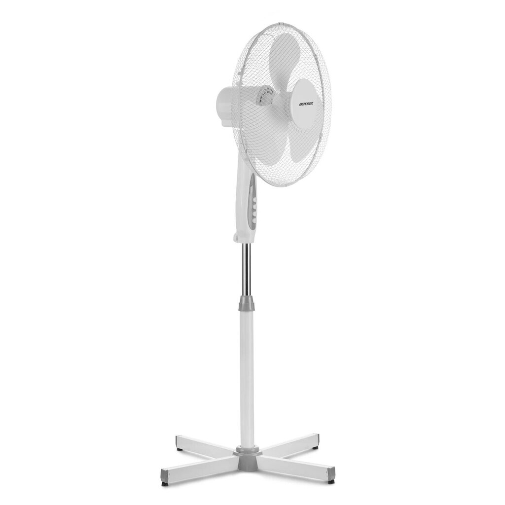 Ventilaator reguleeritava alusega, valge/hall hind ja info | Ventilaatorid | kaup24.ee