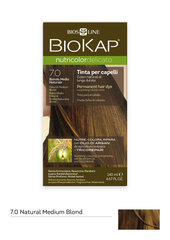 Краска для волос Biokap Nutricolor Delicato 7.0 / natural medium blond цена и информация | Краска для волос | kaup24.ee