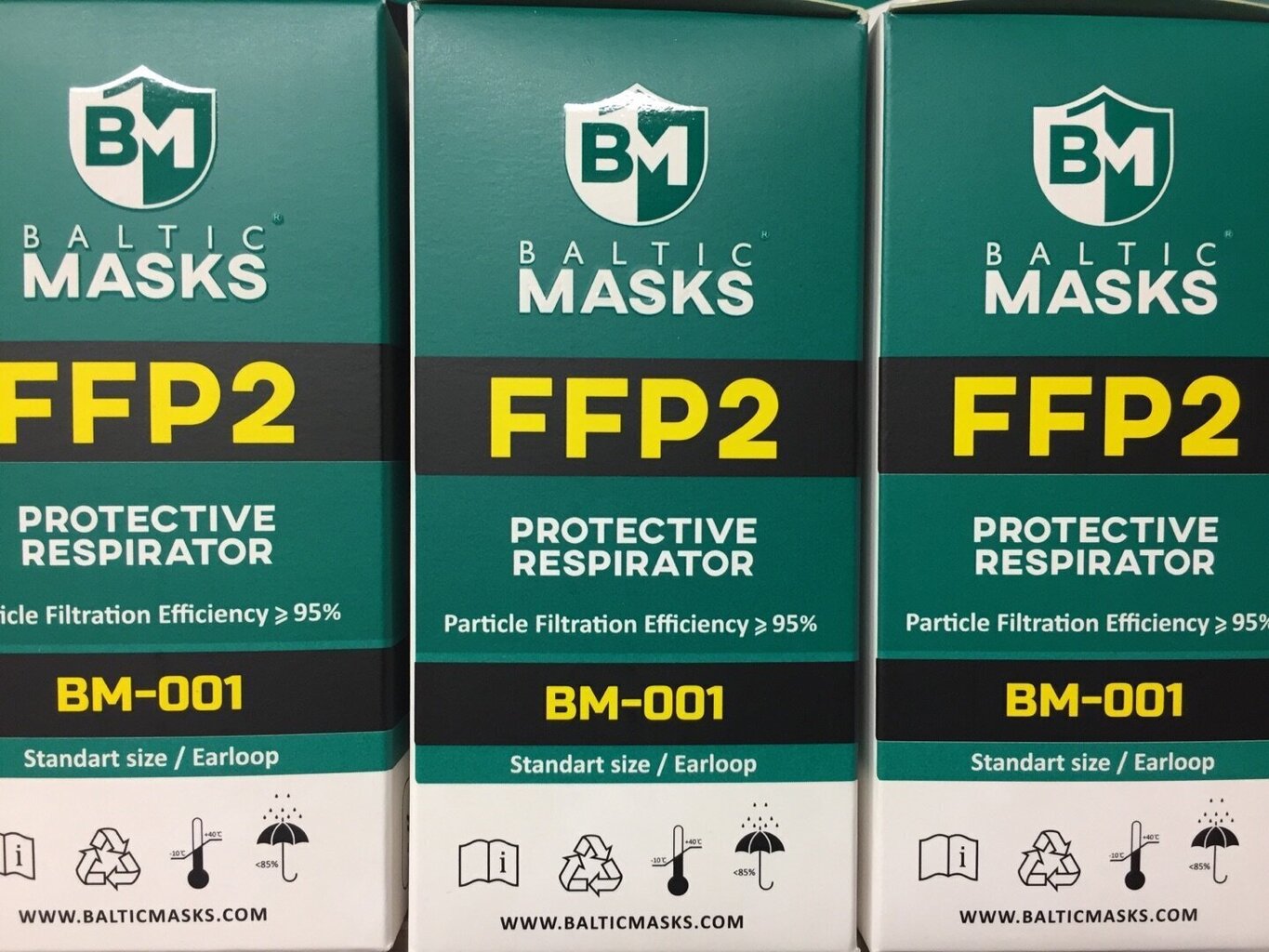 Respiraator FFP2 Baltic Masks-001 (100 tk.) hind ja info | Esmaabi | kaup24.ee