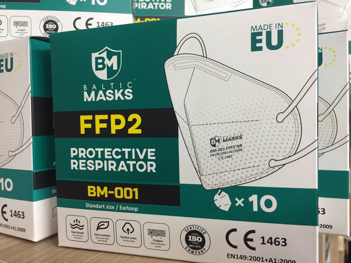 Respiraator FFP2 (10 tk.) BM-001 цена и информация | Esmaabi | kaup24.ee