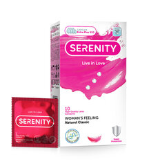 Kondoomid Serenity Womans’s Feeling Naturel Classic, 80 tk karbis hind ja info | Kondoomid | kaup24.ee