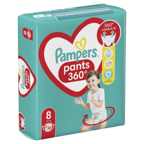 Mähkmed Pampers Pants Jumbo, suurus 8, 32 tk hind ja info | Mähkmed | kaup24.ee