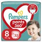 Mähkmed Pampers Pants Jumbo, suurus 8, 32 tk цена и информация | Mähkmed | kaup24.ee