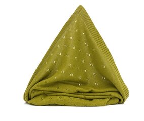 Вязаное одеяло Fillikid, оливковое, 80 х 100 см цена и информация | Покрывала, пледы | kaup24.ee