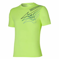 Lühikeste varrukatega T-särk, meeste Mizuno Core Tee Laimiroheline S6446236 цена и информация | Мужская спортивная одежда | kaup24.ee