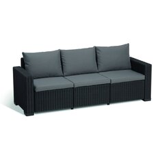 Садовый диван трехместный California 3 Seater Sofa, серый цена и информация | Комплекты уличной мебели | kaup24.ee