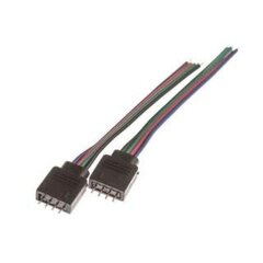 4PIN connection 15 cm RGB + black 4 pcs cables male - цена и информация | Кабели и провода | kaup24.ee