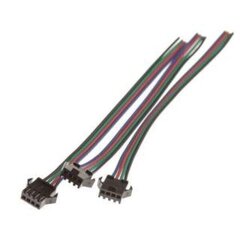 4PIN connection with 4 pcs cables female - hind ja info | Kaablid ja juhtmed | kaup24.ee